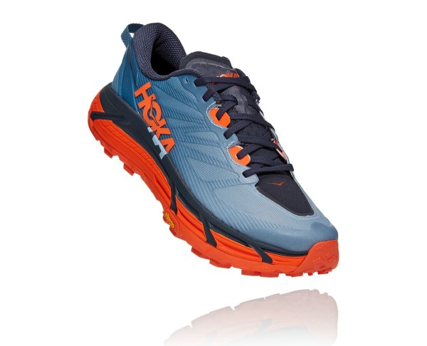 Hoka One One Mafate Speed 3 Mens UK - Blue Trail Running Shoes - ZAQKU4950